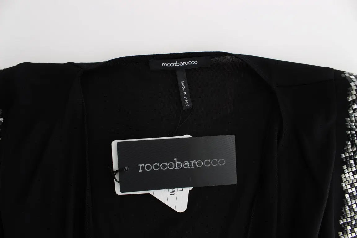 Roccobarocco Elegant Draped Neckline Sleeveless Dress Roccobarocco