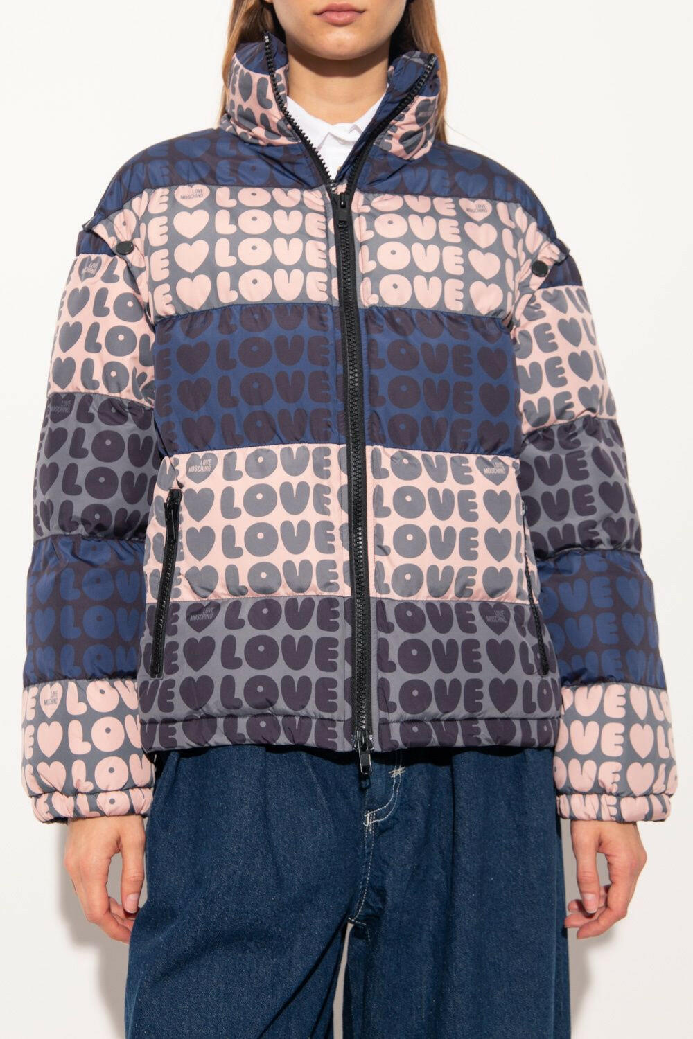 Love Moschino Multicolor Polyester Women Jacket.