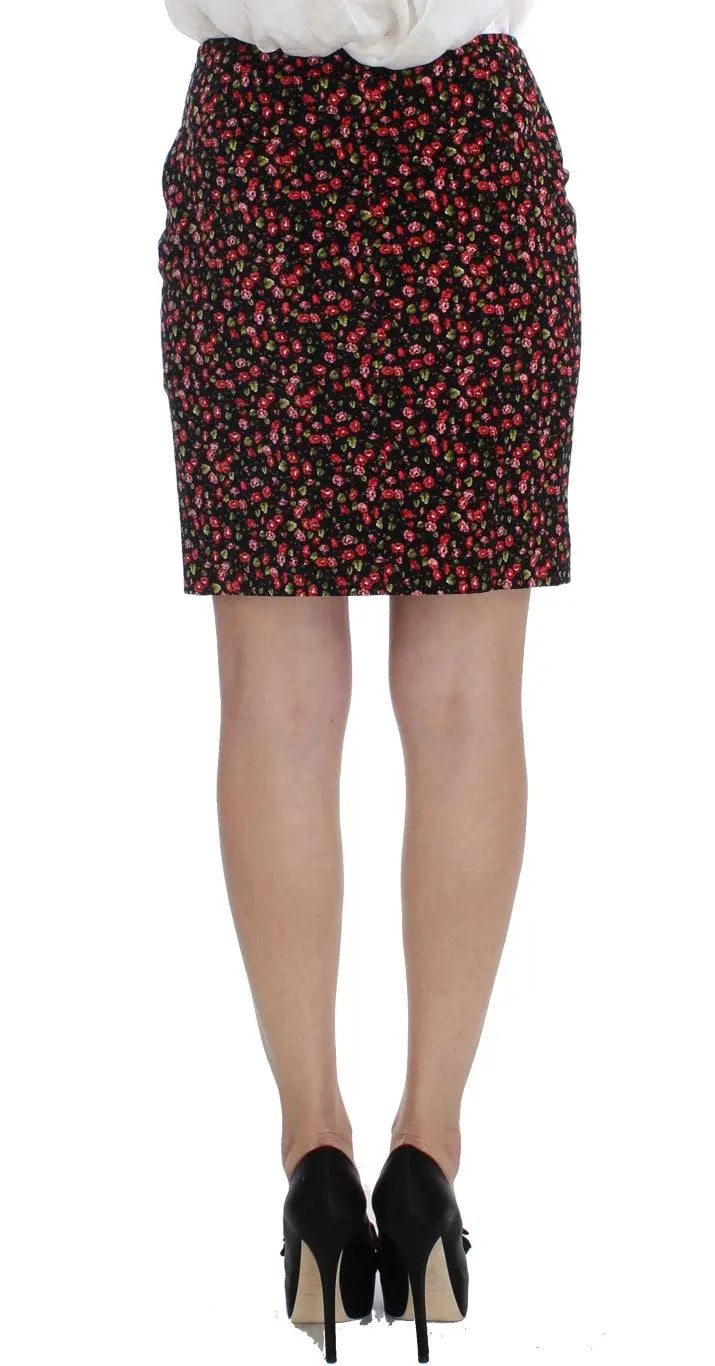 BENCIVENGA Elegant Floral Two-Piece Skirt Suit Set - MaraFormigone