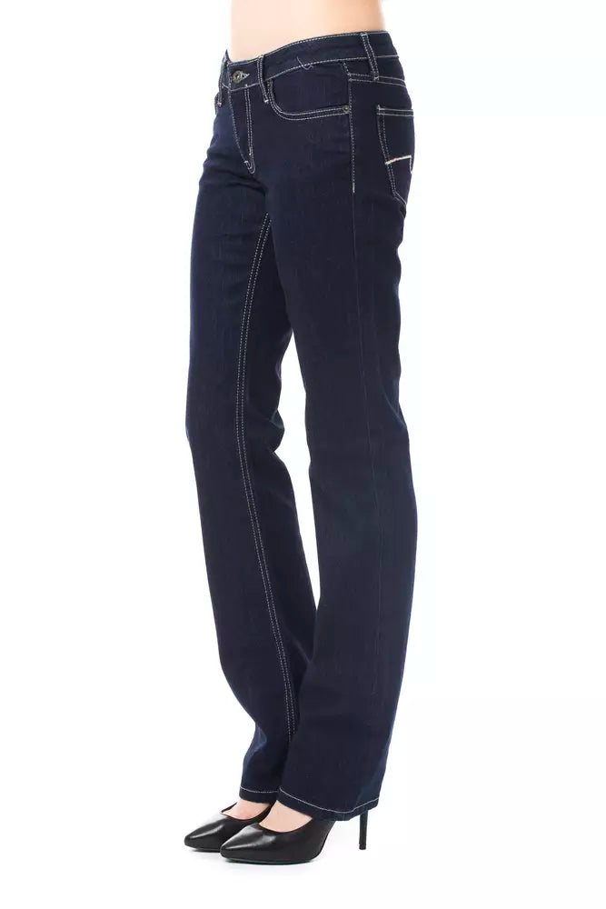 Ungaro Fever Blue Cotton Women's Jeans.