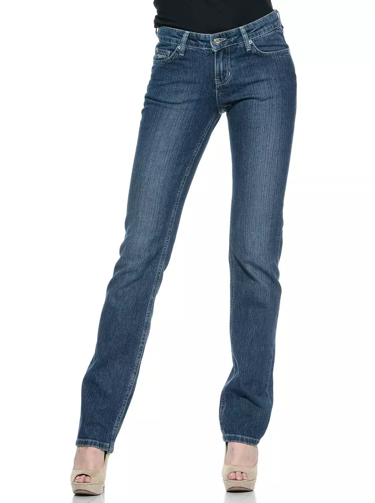 Ungaro Fever Blue Cotton Women Jeans.