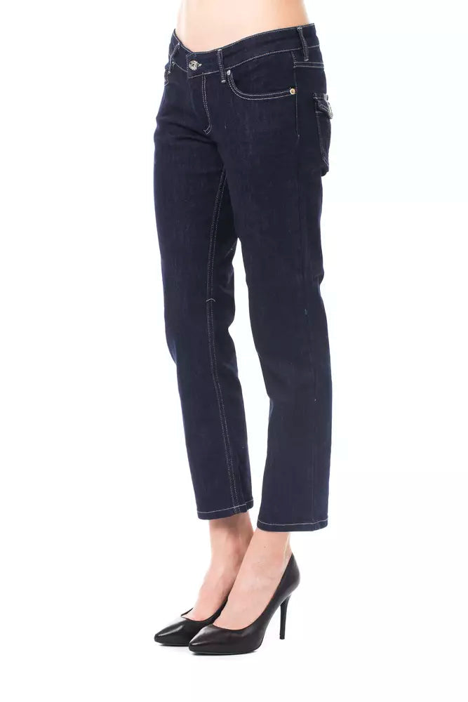 Ungaro Fever Blue Cotton Women Jeans.