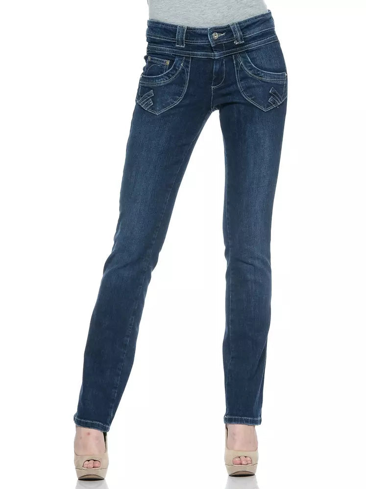 Ungaro Fever Blue Cotton Women's Jeans.