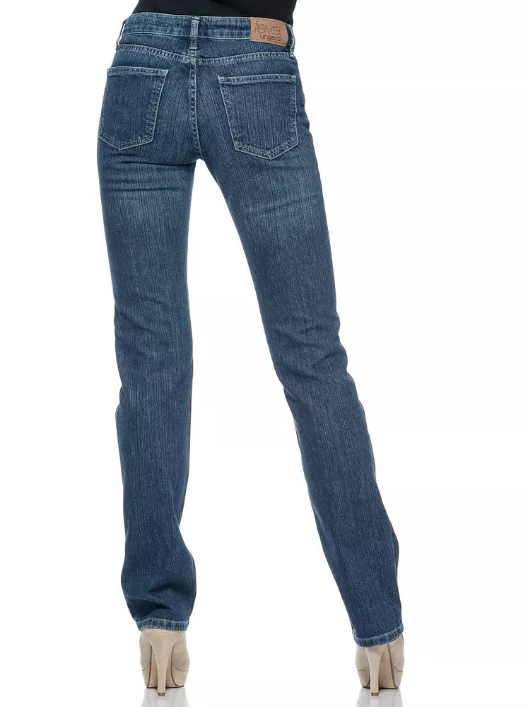 Ungaro Fever Blue Cotton Women Jeans.