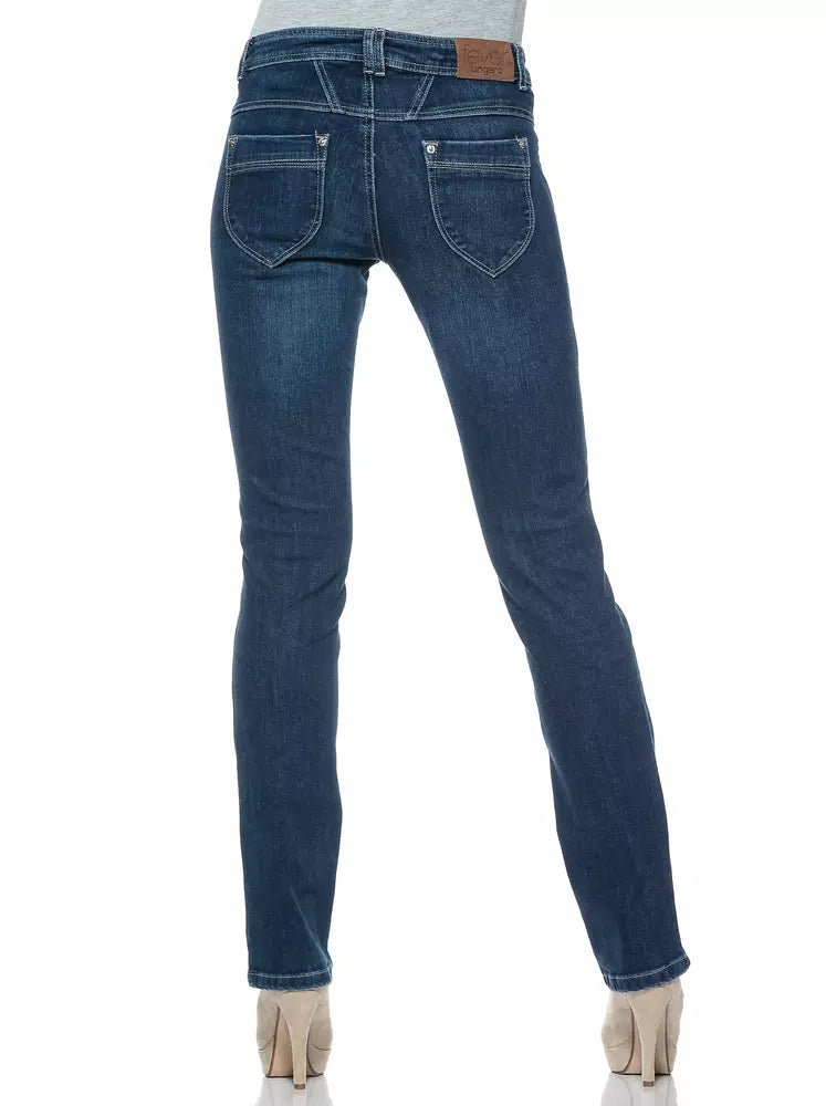Ungaro Fever Blue Cotton Women's Jeans.
