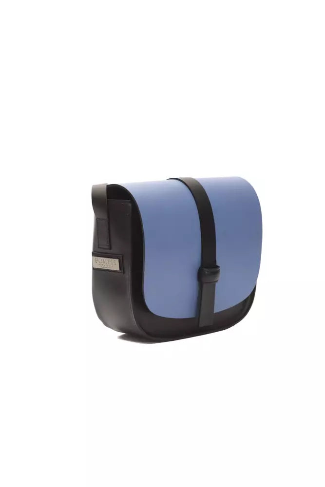 Pompei Donatella Blue Leather Women Crossbody Bag.