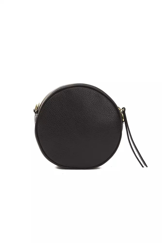 Pompei Donatella Black Leather Women Crossbody Pompei Donatella
