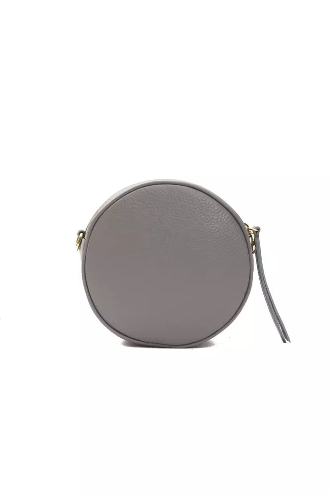 Pompei Donatella Gray Leather Women Crossbody Pompei Donatella