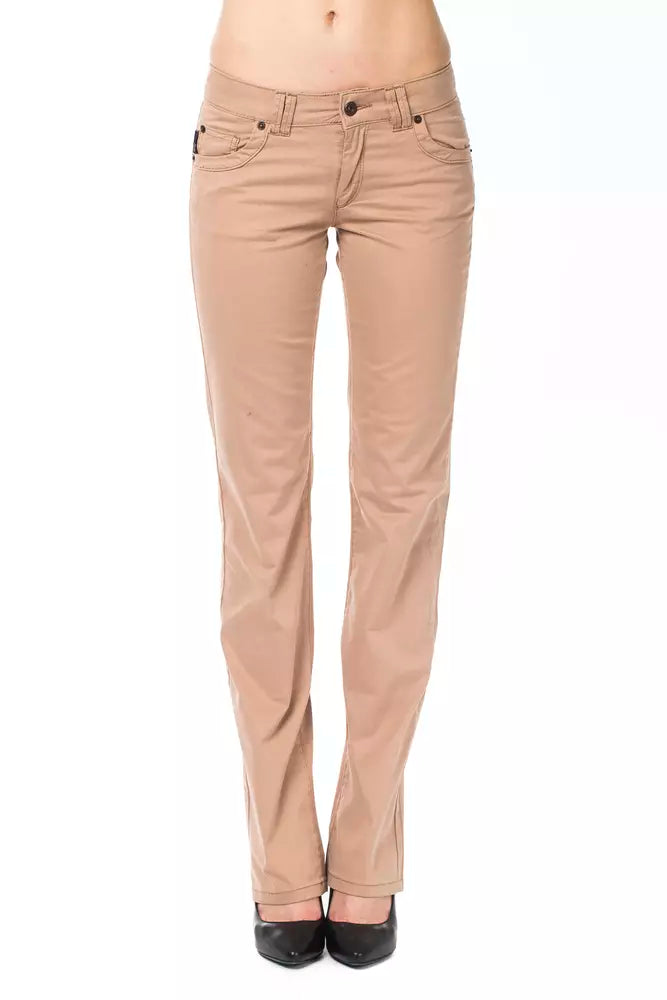 Ungaro Fever Beige Cotton Women Pant.