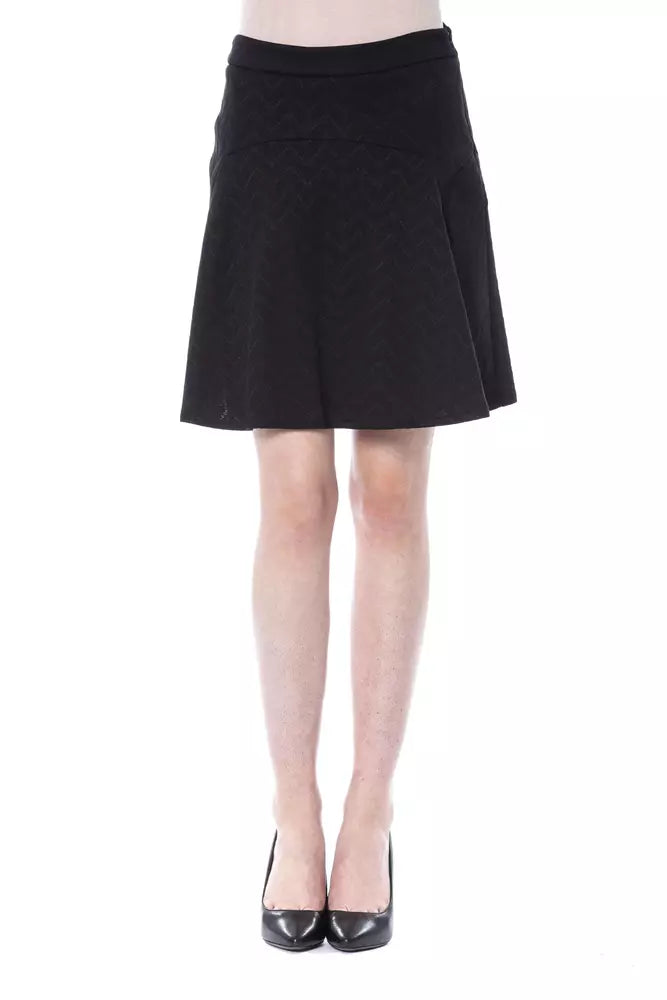 BYBLOS Black Polyester Women Skirt.
