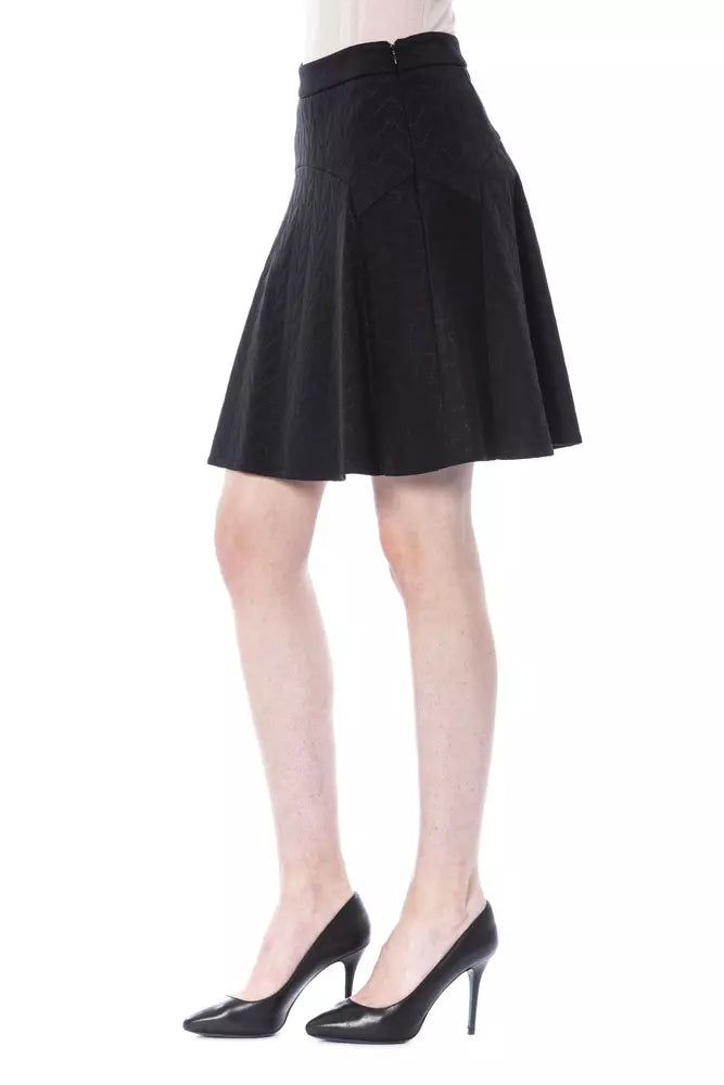 BYBLOS Black Polyester Women Skirt.