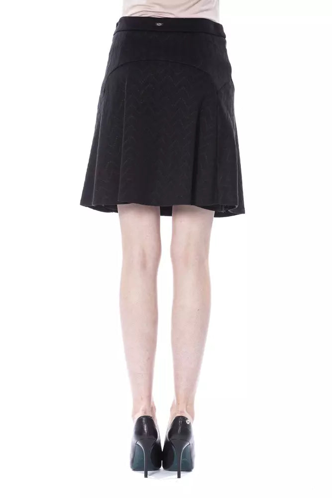 BYBLOS Black Polyester Women Skirt.