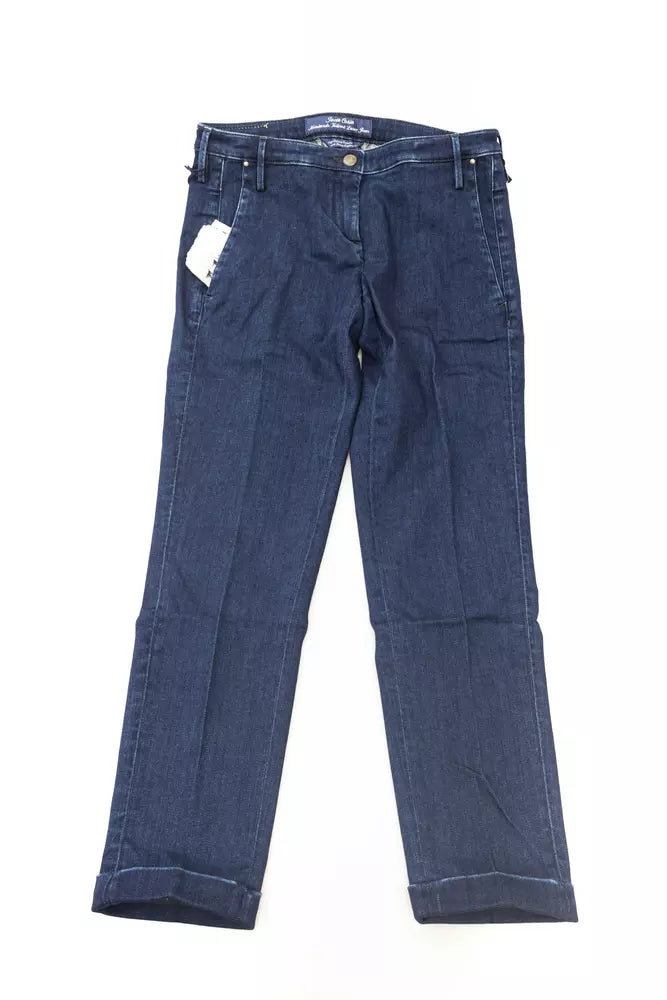 Jacob Cohen Blue Cotton Women Jeans.