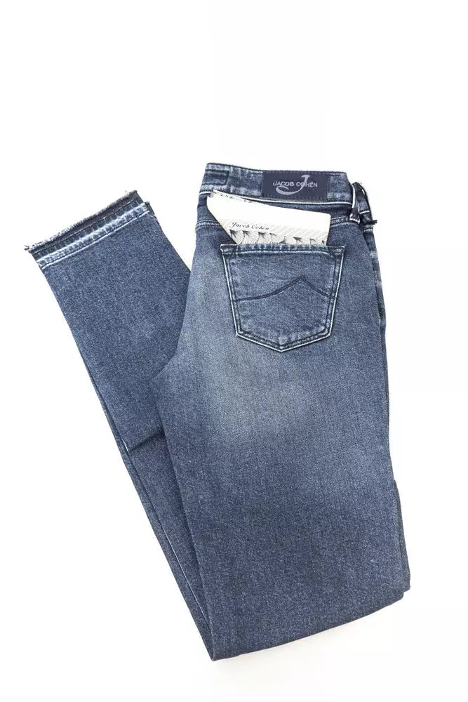 Jacob Cohen Blue Cotton Women Jeans.