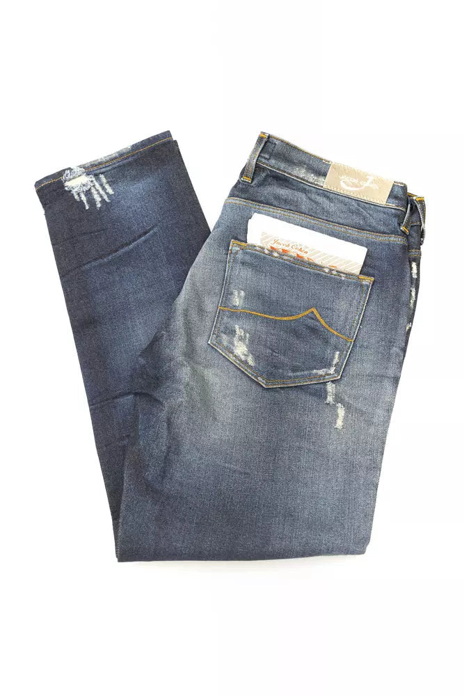 Jacob Cohen Blue Cotton Women Jeans.