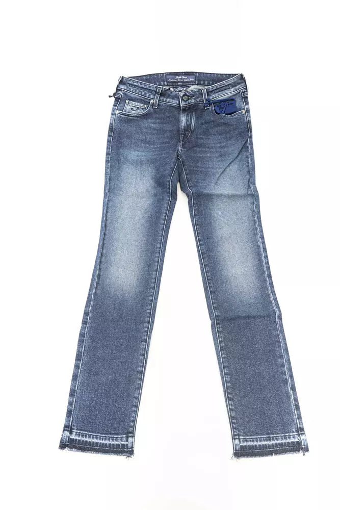 Jacob Cohen Blue Cotton Women Jeans.