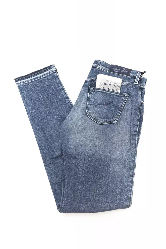 Jacob Cohen Blue Cotton Women Jeans.