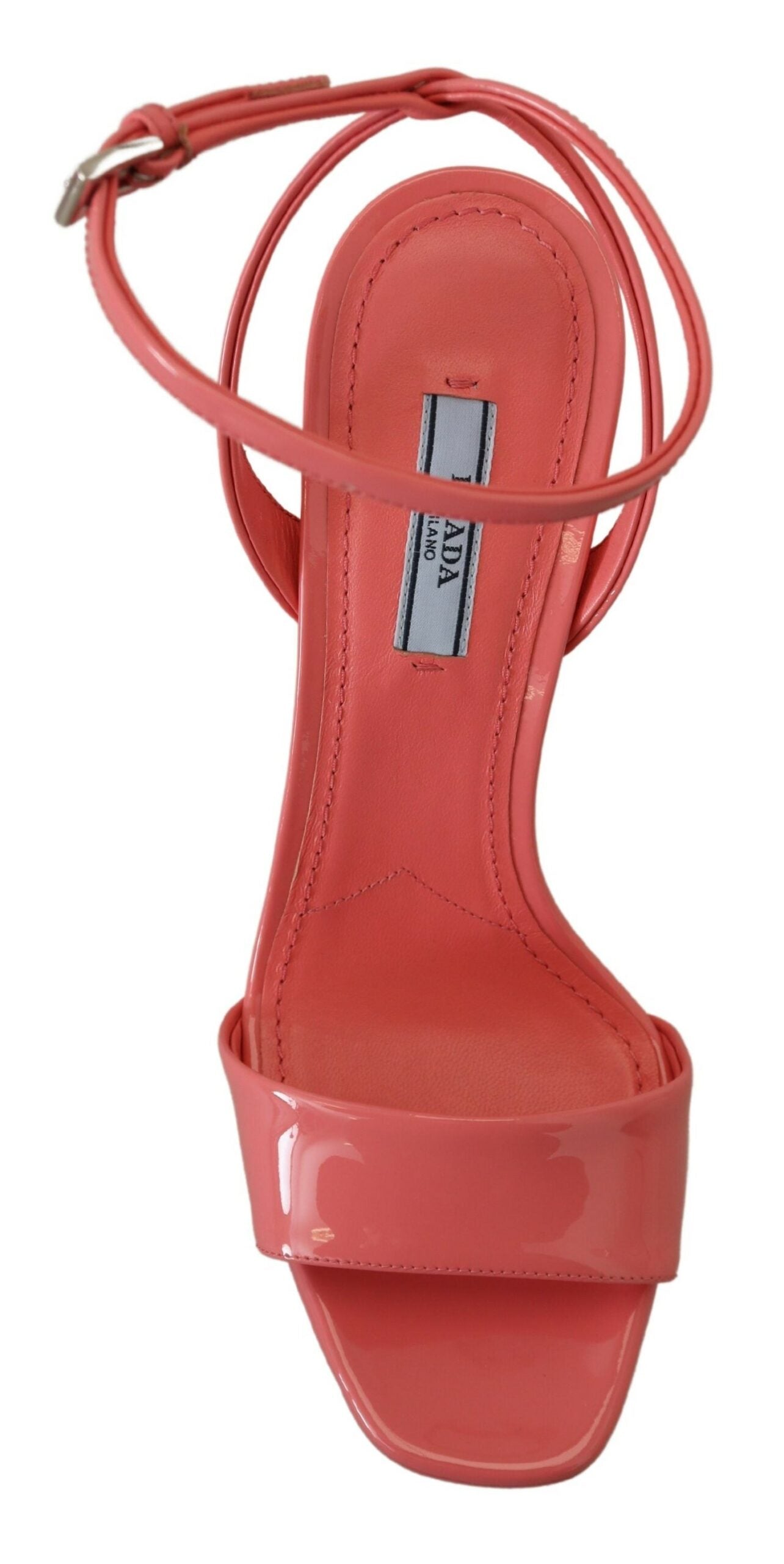 Prada Chic Pink Patent Leather Platform Sandals Prada