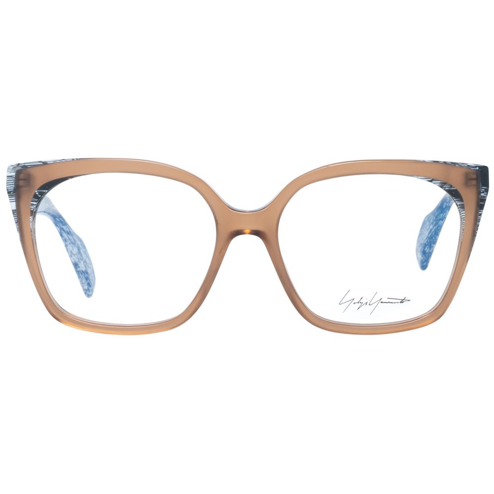 Yohji Yamamoto Brown Women Glasses Frame Yohji Yamamoto