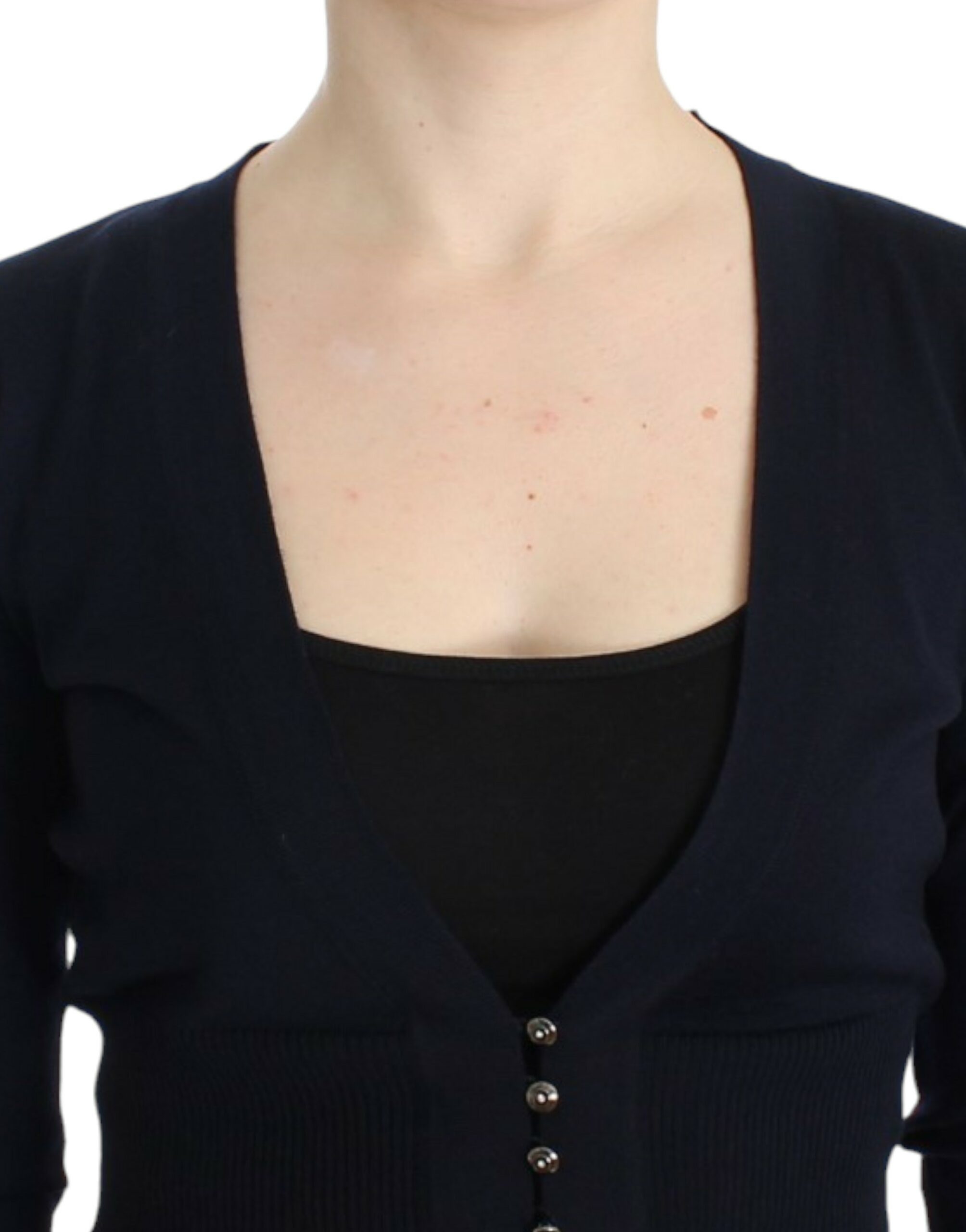 Cavalli Black cropped wool cardigan Cavalli