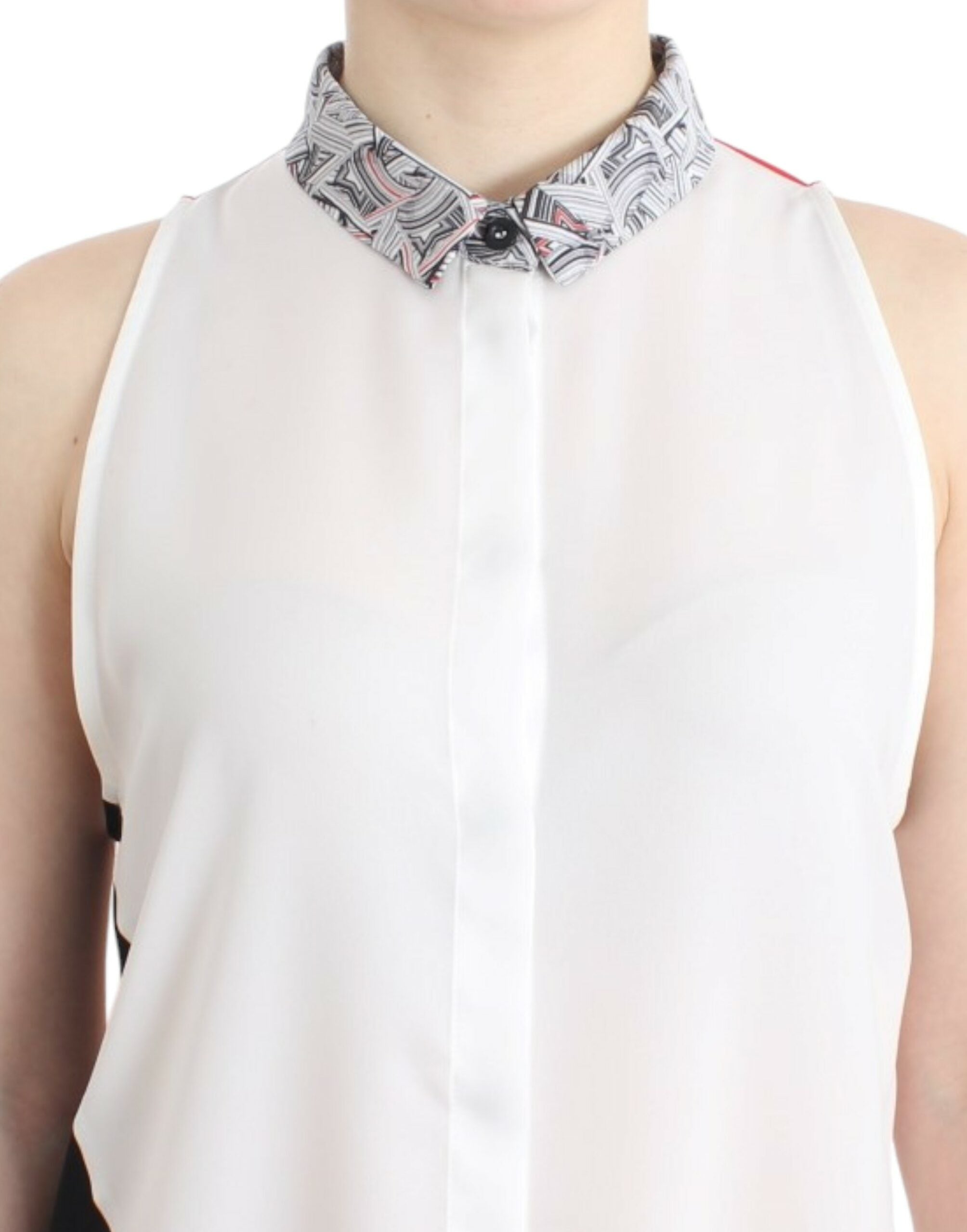 Costume National Asymmetric Hem Button-Up Shirt Dress Costume National