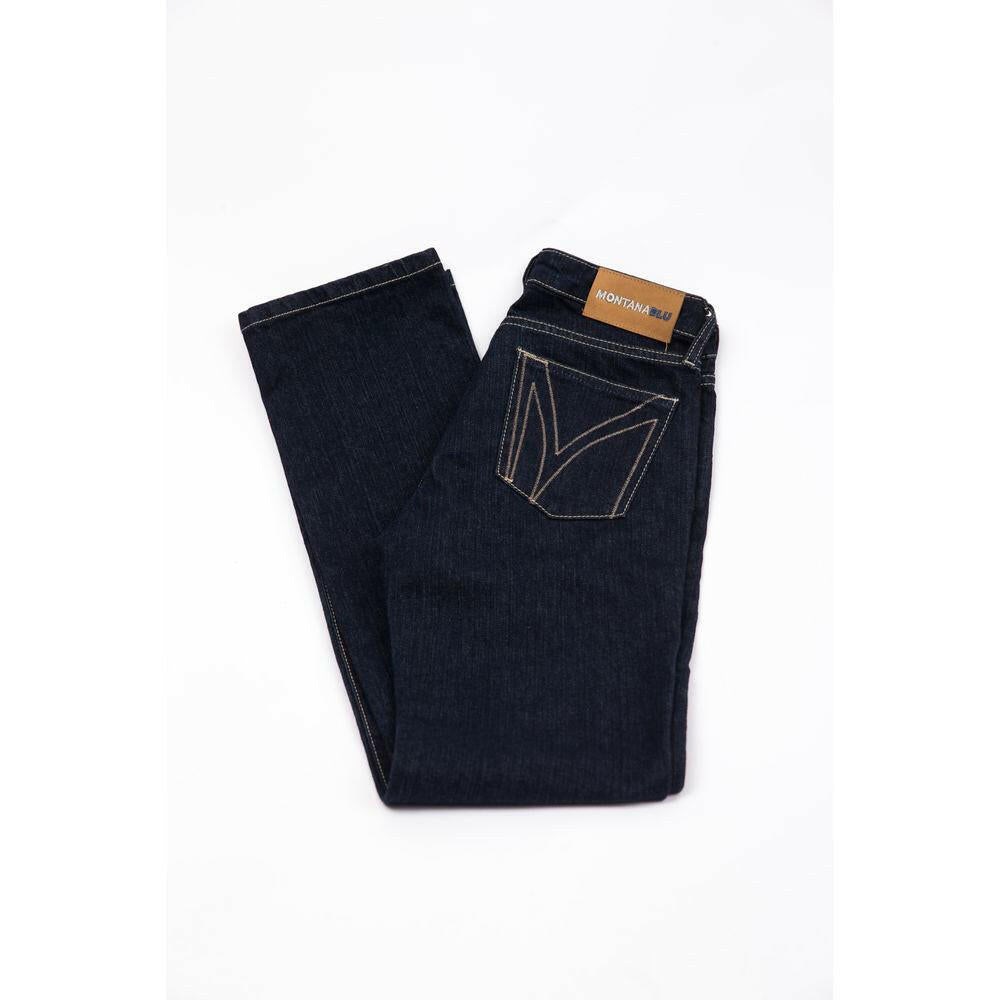 Montana Blu Blue Cotton Women Jeans.