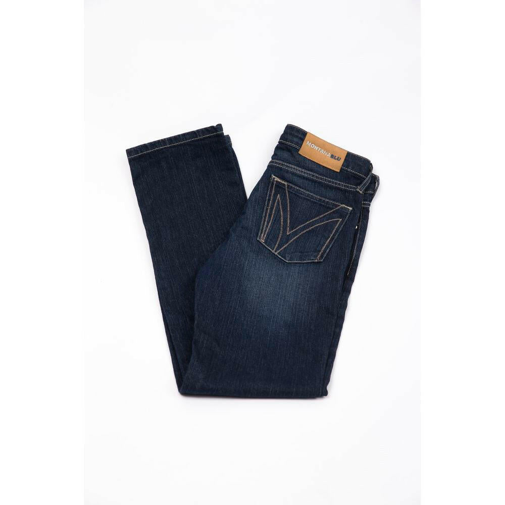 Montana Blu Blue Cotton Women Jeans.