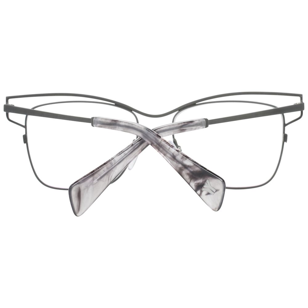 Yohji Yamamoto Gray Women Glasses Frame Yohji Yamamoto