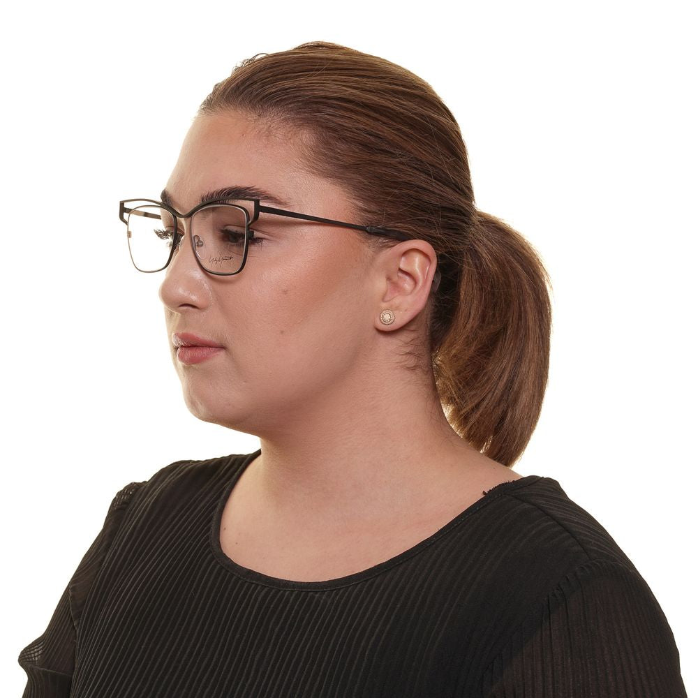 Yohji Yamamoto Gray Women Glasses Frame Yohji Yamamoto