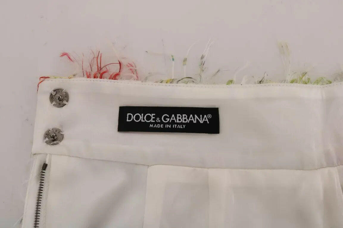 Dolce & Gabbana Floral Patterned Pencil Straight Skirt.