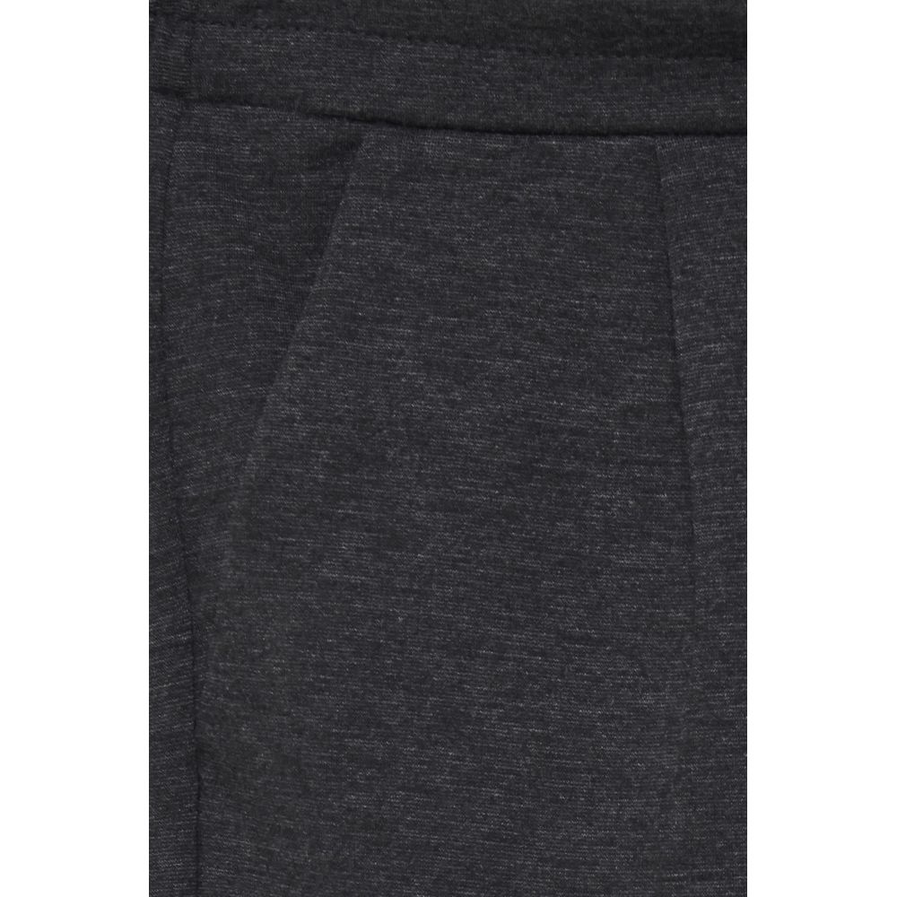 ICHI Gray Polyester Pant ICHI