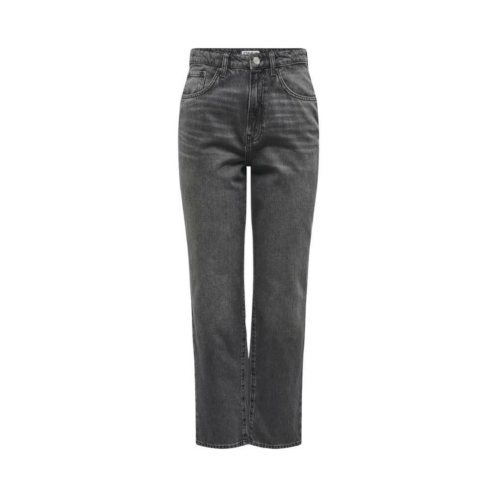 Only Gray Cotton Mom Jean Only
