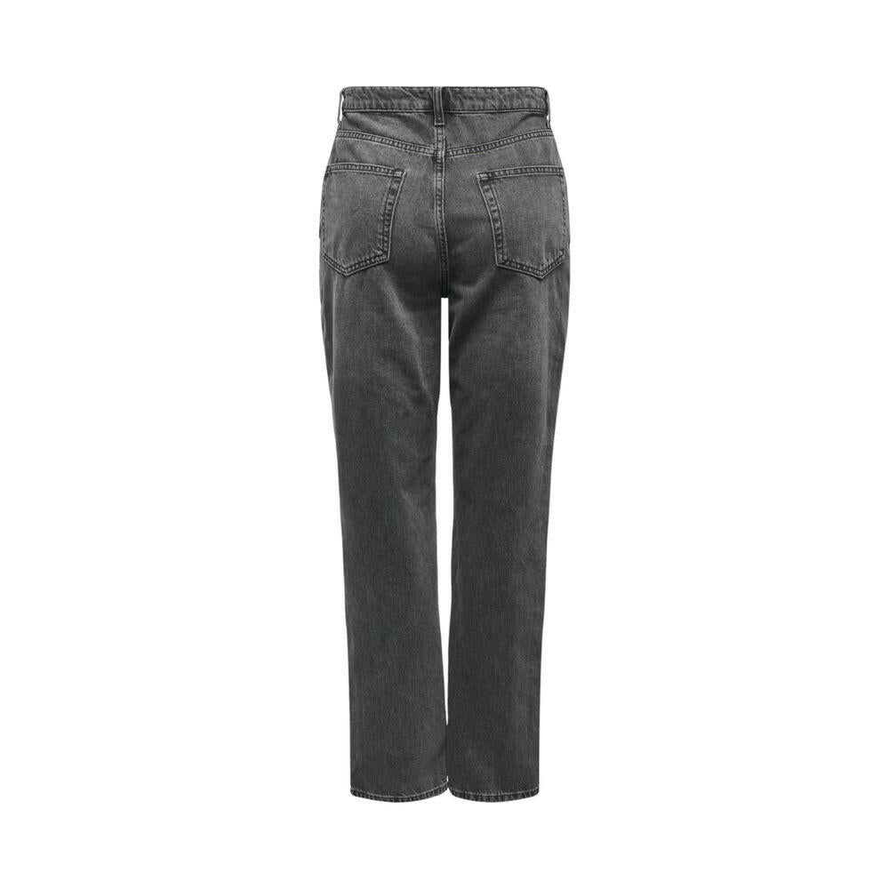 Only Gray Cotton Mom Jean Only
