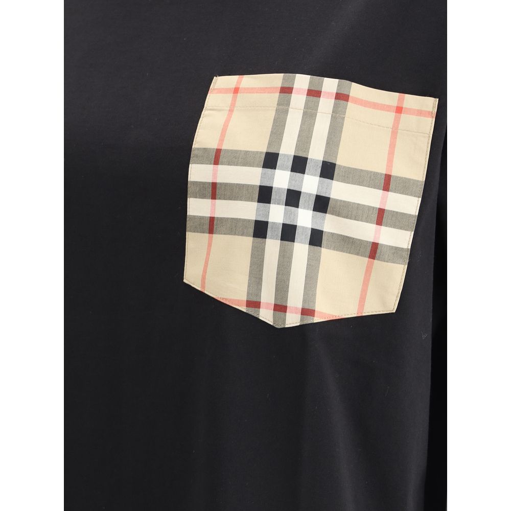 Camiseta Burberry preta de algodão