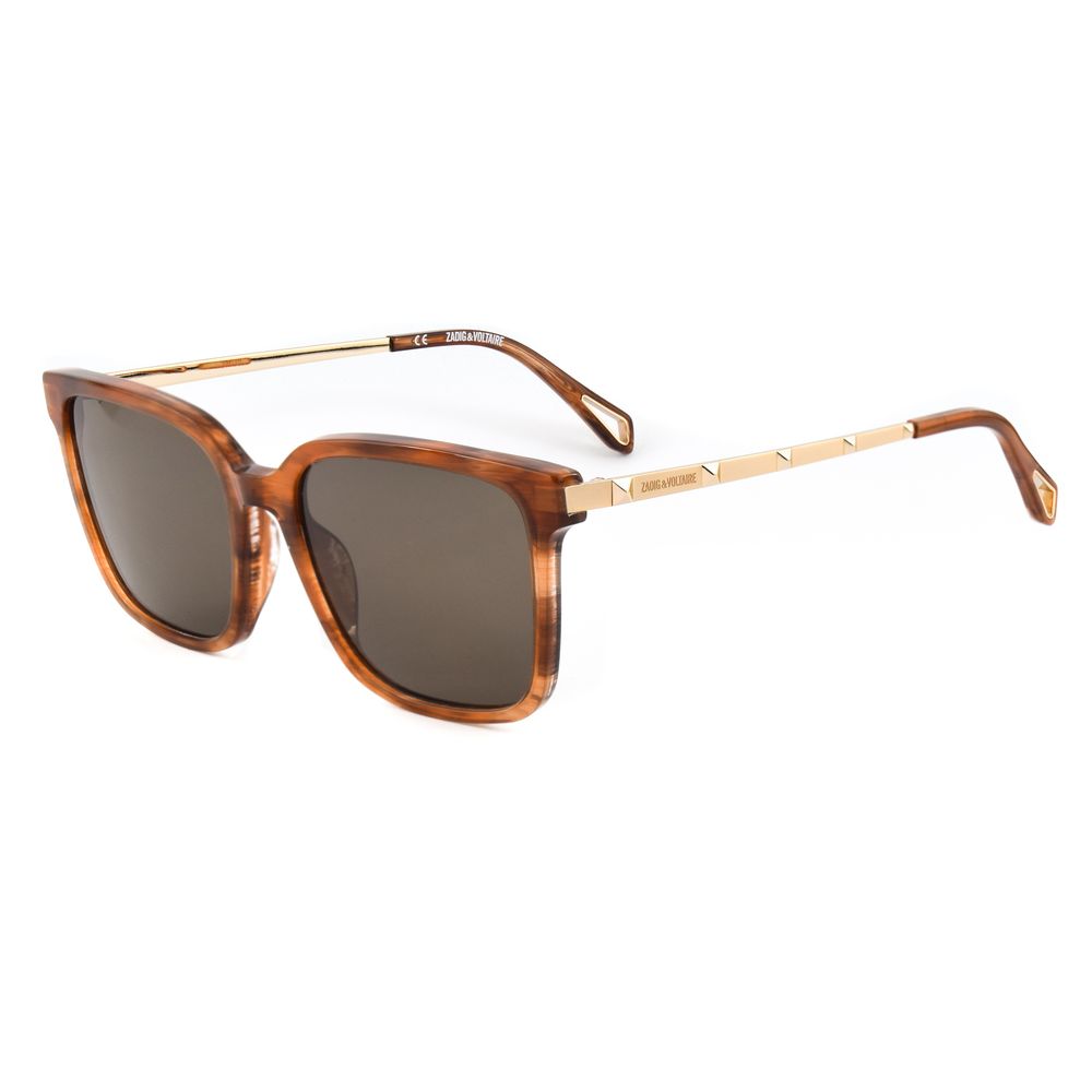 Zadig & Voltaire Brown Acetate Sunglasses Zadig & Voltaire