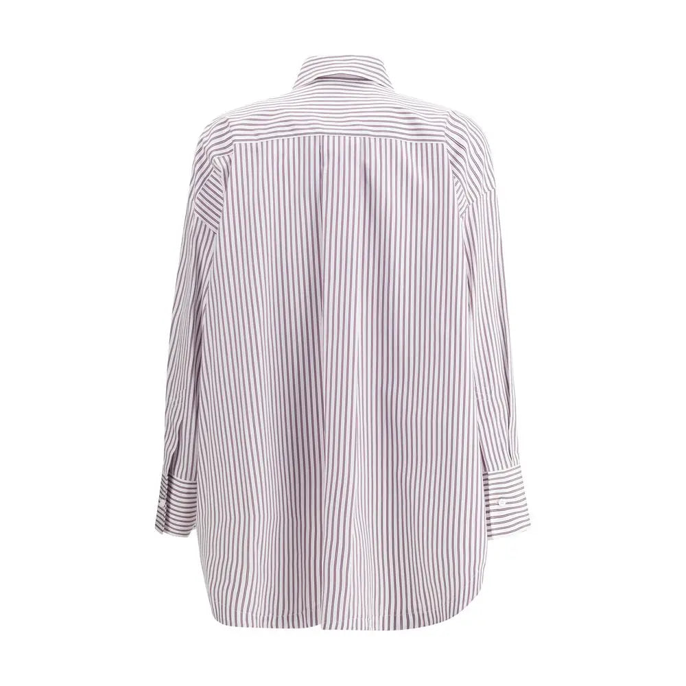 The Attico Asymmetrical strip Shirt The Attico