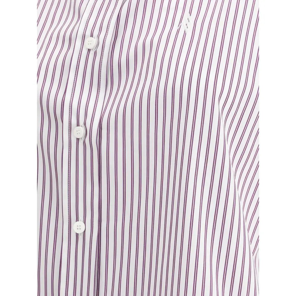 The Attico Asymmetrical strip Shirt The Attico