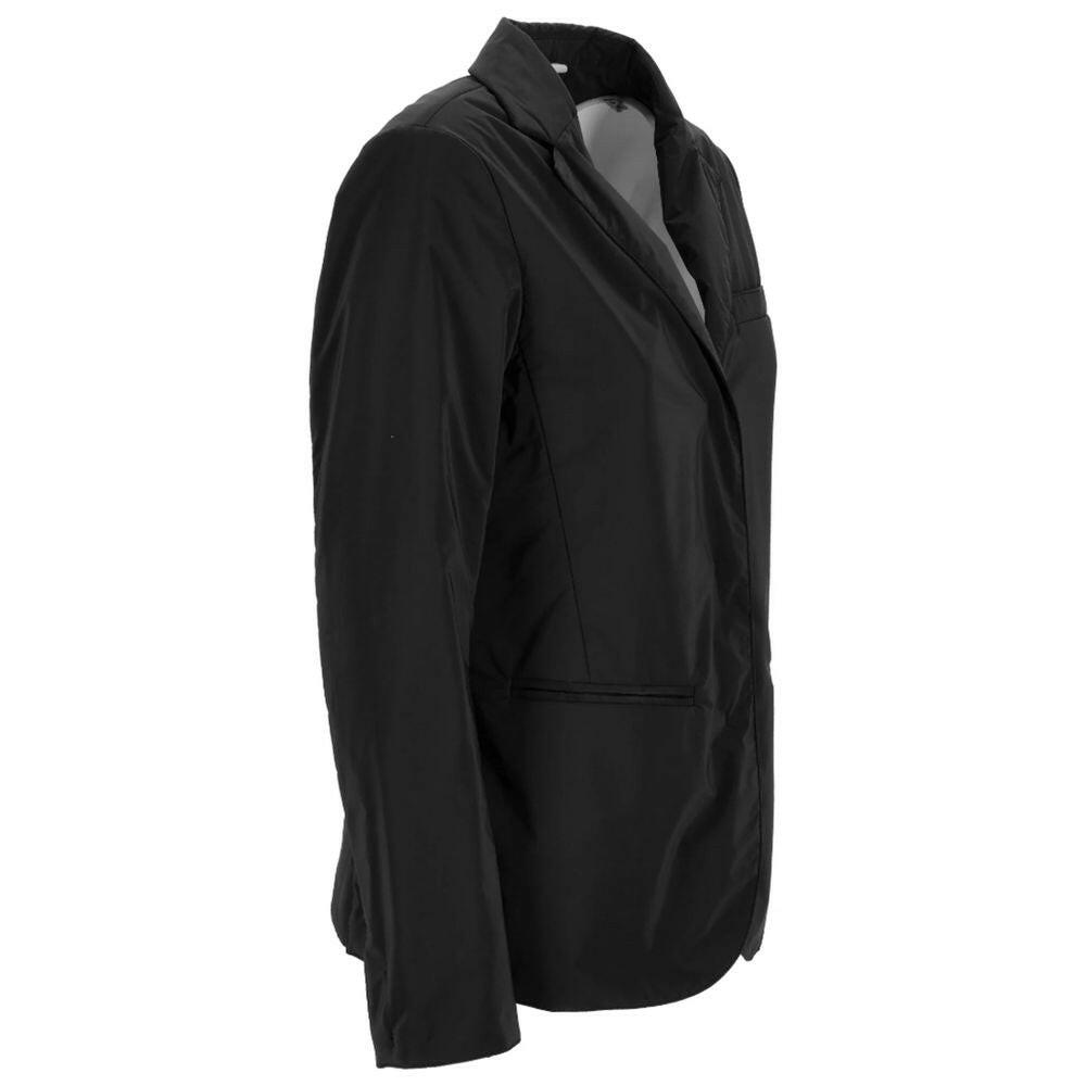 People Of Shibuya Black Polyester Jackets & Coat People Of Shibuya