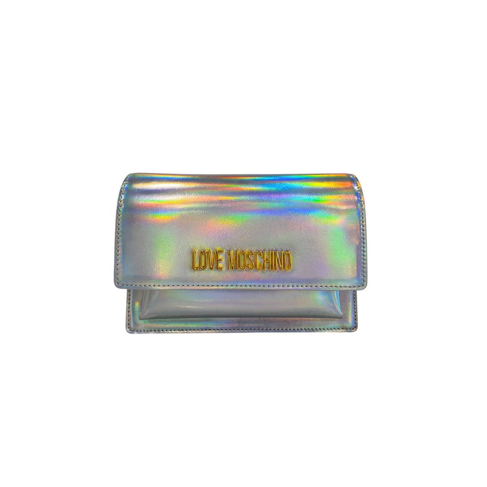 Love Moschino Silver Polyethylene Women Crossbody Bag Love Moschino