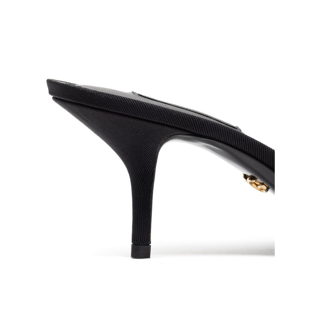 Dolce & Gabbana Black Cotton Sandal Dolce & Gabbana