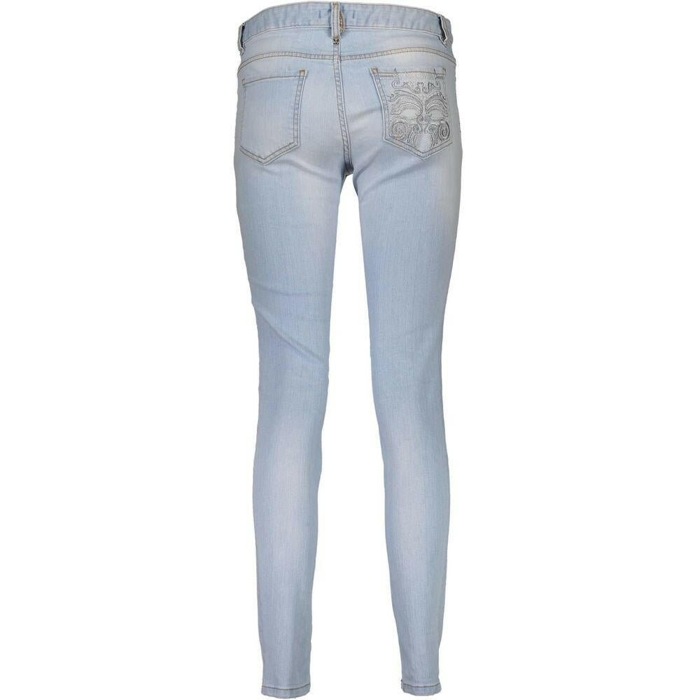 Just Cavalli Blue Cotton Women Jeans.