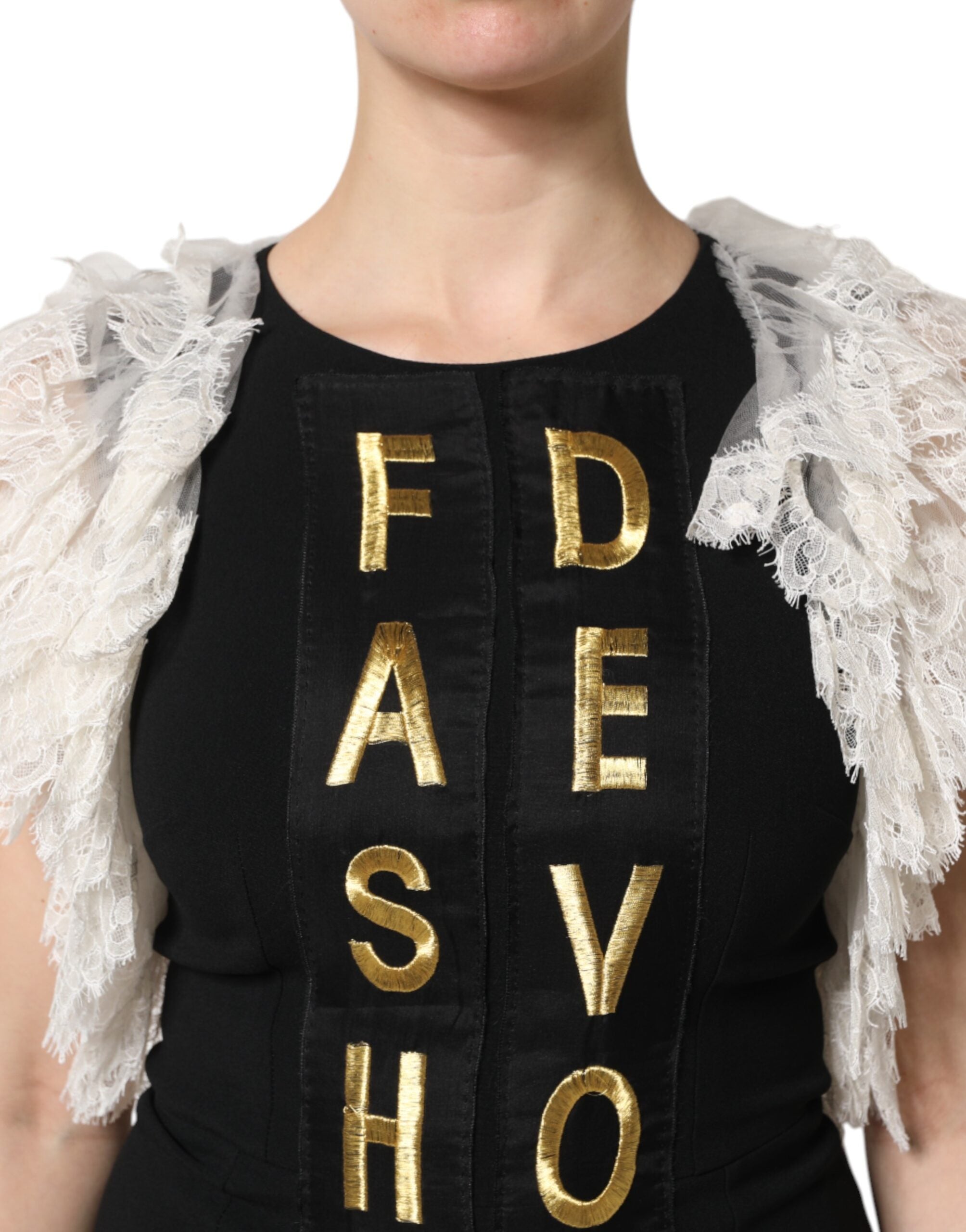 Dolce & Gabbana Black Fashion Devotion Embellish Mini Dress Dolce & Gabbana