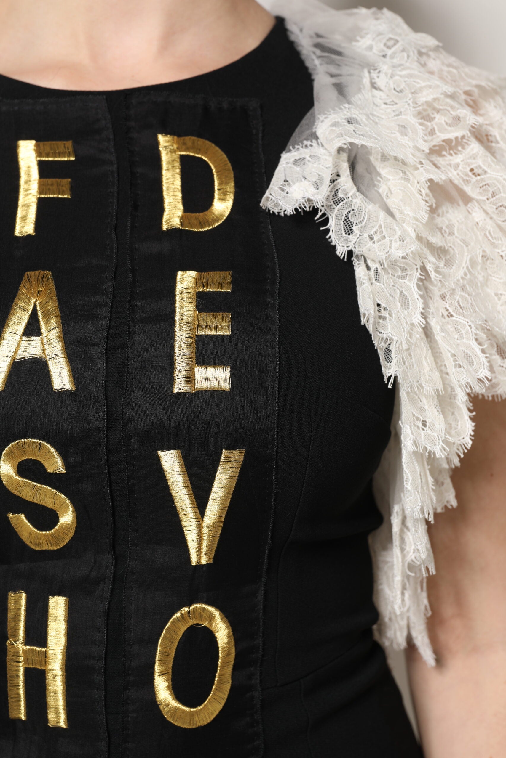 Dolce & Gabbana Black Fashion Devotion Embellish Mini Dress Dolce & Gabbana