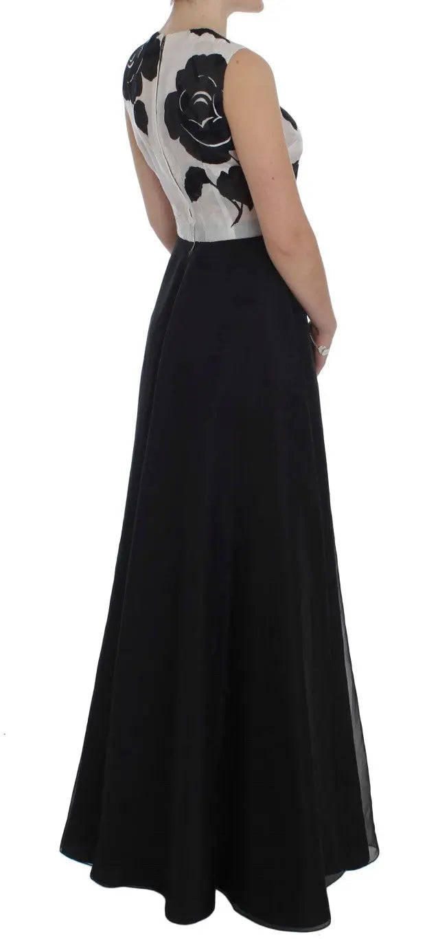 Dolce & Gabbana Elegant Floral Silk Full Length Dress Dolce & Gabbana