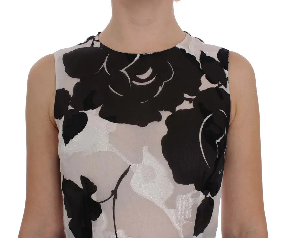 Dolce & Gabbana Elegant Floral Silk Full Length Dress Dolce & Gabbana