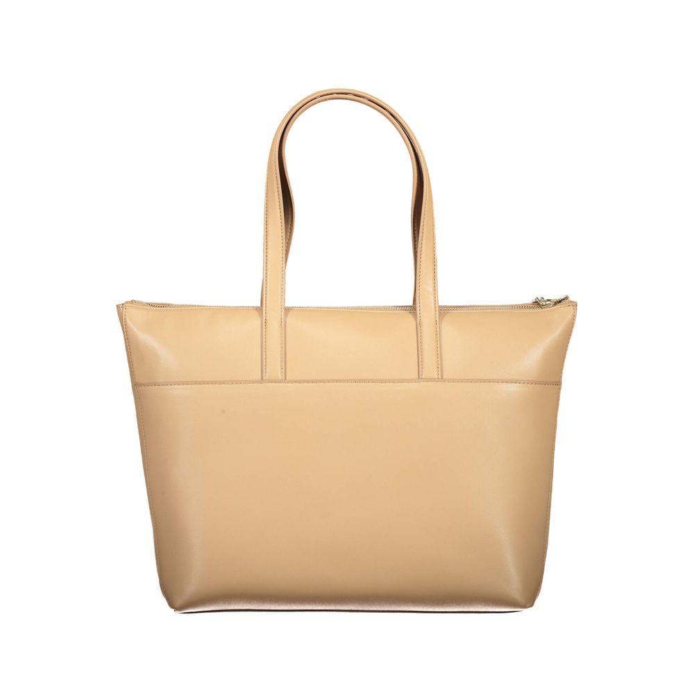 Calvin Klein Beige Polyester Women Handbag Calvin Klein