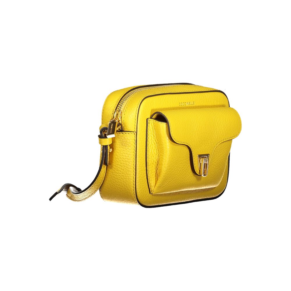 Coccinelle Yellow Leather Women Handbag Coccinelle