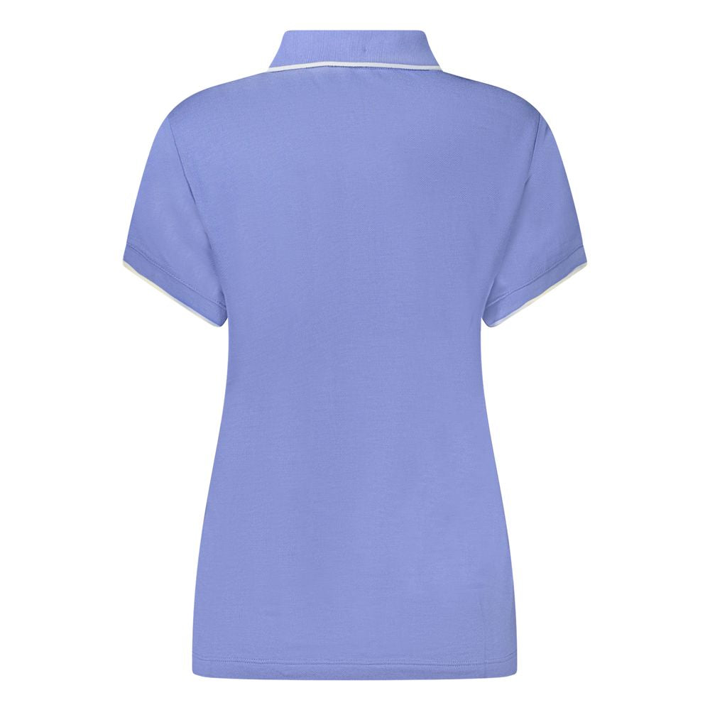 Camisa polo feminina North Sails azul de algodão