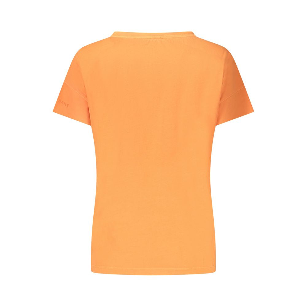 Camiseta feminina North Sails laranja de algodão