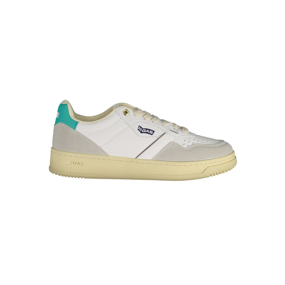 Gas White Artificial Leather Women Sneaker Gas
